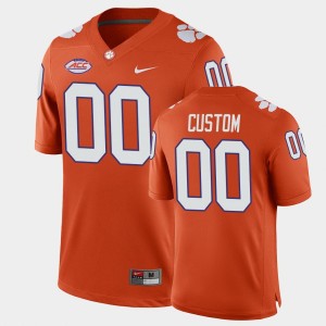 Men Custom Orange Clemson Tigers #00 Home Game College Football Jersey 694448-906
