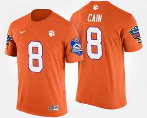 Men Deon Cain Orange Clemson Tigers #8 Atlantic Coast Conference Sugar Bowl Bowl Game T-Shirt 592593-273