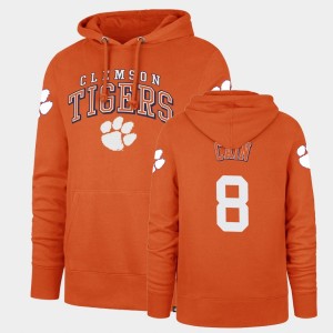 Men's Deon Cain Orange Clemson Tigers #8 Headline Double Decker Hoodie 299081-476