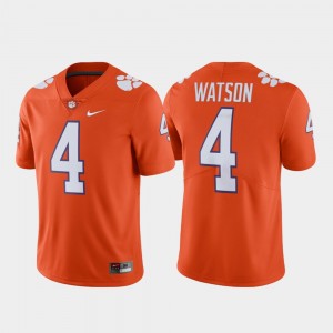 Mens Deshaun Watson Orange Clemson Tigers #4 Alumni Football Limited Jersey 632072-832