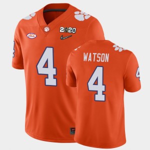 Men's Deshaun Watson Orange Clemson Tigers #4 2020 Playoff Game College Football Jersey 863306-499