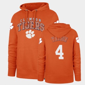 Men Deshaun Watson Orange Clemson Tigers #4 Headline Double Decker Hoodie 242782-747
