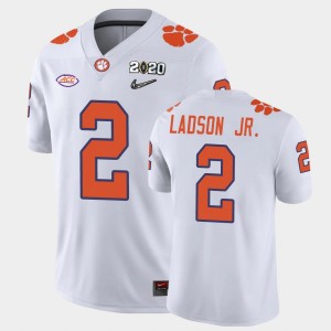 Men's Frank Ladson Jr. White Clemson Tigers #2 2020 Playoff Game College Football Jersey 507805-685