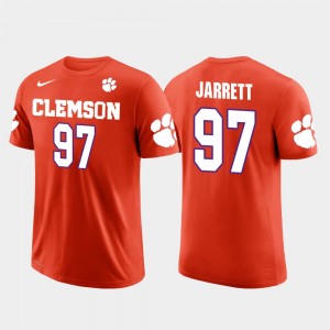 Men's Grady Jarrett Orange Clemson Tigers #97 Football Future Stars T-Shirt 896526-352