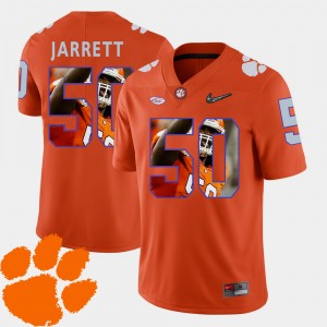 Mens Grady Jarrett Orange Clemson Tigers #50 Football Pictorial Fashion Jersey 256392-483