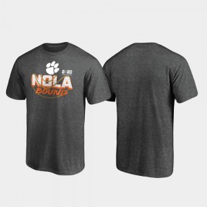Men's Heather Gray Clemson Tigers Defensive College Football Playoff 2020 National Championship Bound T-Shirt 416826-966