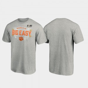Men Heather Gray Clemson Tigers Post College Football Playoff 2020 National Championship Bound T-Shirt 502179-147