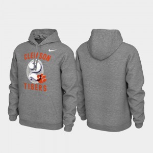 Mens Heathered Gray Clemson Tigers Pullover Local Phrase Hoodie 291965-688