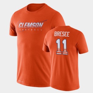Men's Isaiah Simmons Orange Clemson Tigers #11 Facility Performance T-Shirt 828661-579
