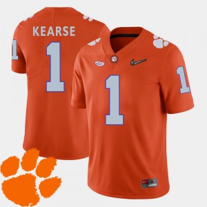 Men Jayron Kearse Orange Clemson Tigers #1 2018 ACC College Football Jersey 102379-465