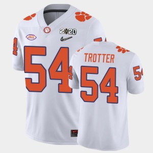 Men Mason Trotter White Clemson Tigers #54 2020 Playoff Game College Football Jersey 698795-340