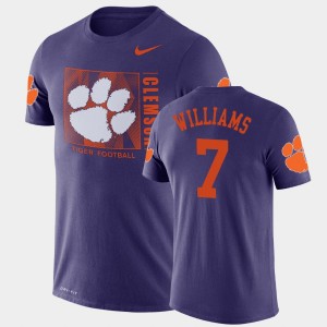 Men's Mike Williams Purple Clemson Tigers #7 Performance Team Issue T-Shirt 351150-150