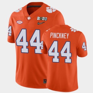 Men's Nyles Pinckney Orange Clemson Tigers #44 2020 Playoff Game College Football Jersey 788632-920