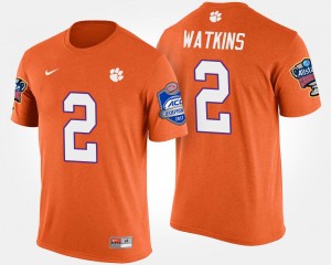 Men Sammy Watkins Orange Clemson Tigers #2 Atlantic Coast Conference Sugar Bowl Bowl Game T-Shirt 509836-753