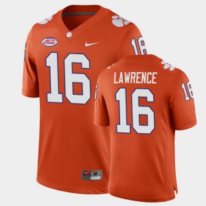 Mens Trevor Lawrence Orange Clemson Tigers #16 Home Game College Football Jersey 154208-619
