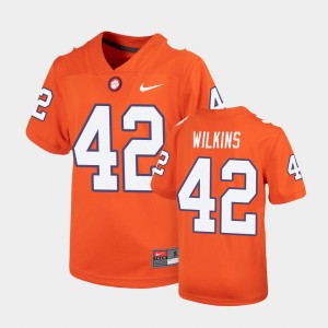 Youth Christian Wilkins Orange Clemson Tigers #42 Replica Untouchable Jersey 788407-630