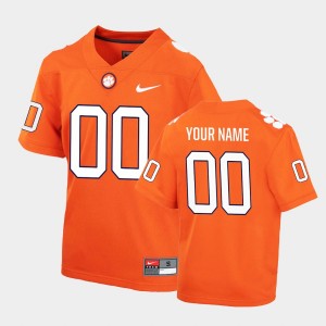 Youth Custom Orange Clemson Tigers #00 Game College Football Jersey 502098-631
