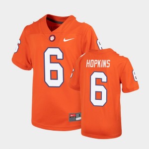 Youth DeAndre Hopkins Orange Clemson Tigers #6 Replica Untouchable Jersey 375238-717