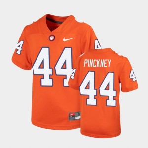 Youth Nyles Pinckney Orange Clemson Tigers #44 Replica Untouchable Jersey 322580-651