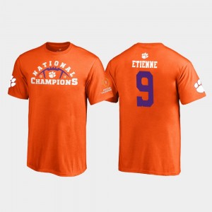 Youth Travis Etienne Orange Clemson Tigers #9 Pylon 2018 National Champions T-Shirt 398888-162